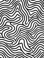 Abstract Black White Wavy Lines Rug