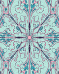 Art Nouveau Floral Pattern Rug
