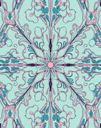 Art Nouveau Floral Pattern Rug