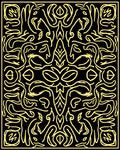 Bold Yellow Abstract Organic Pattern Rug