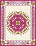 Ornate Geometric Mandala Style Design Rug