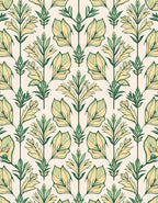 Art Nouveau Floral Pattern Rug
