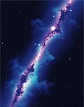 Cosmic Nebula Starry Night Sky Rug