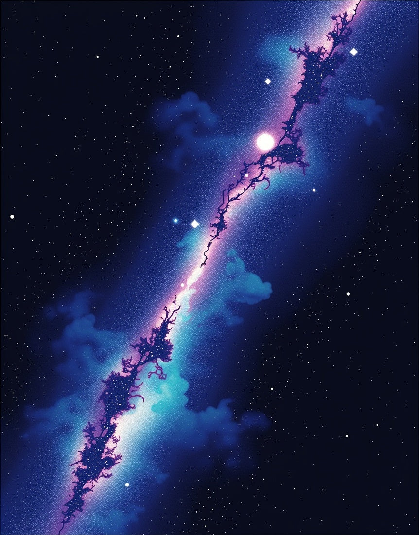 Cosmic Nebula Starry Night Sky Rug