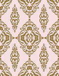 Elegant Paisley Damask Pattern Rug