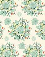 Abstract Floral Arrangement Rug