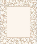 Elegant Swirls Cream Tan Pattern Rug