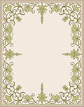Exquisite Vine Scroll Border Design Rug