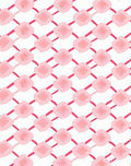 Pink Diamond Lattice Pattern Rug