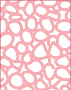 Pink Organic Abstract Shapes Rug