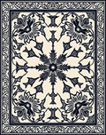 Classic Floral Swirl Pattern Rug