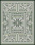 Classic Scrollwork Geometric Pattern Rug