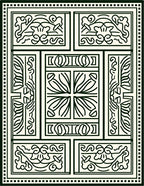 Classic Scrollwork Geometric Pattern Rug
