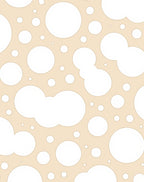 Neutral Bubble Pattern Design Rug