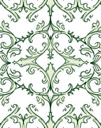 Ornate Scrollwork Pattern Design Rug