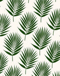 Modern Green Leaf Pattern Rug