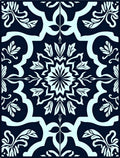 Elegant Floral Mandala Pattern Rug