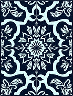 Elegant Floral Mandala Pattern Rug