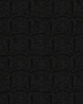 Dark Abstract Floral Swirl Pattern Rug