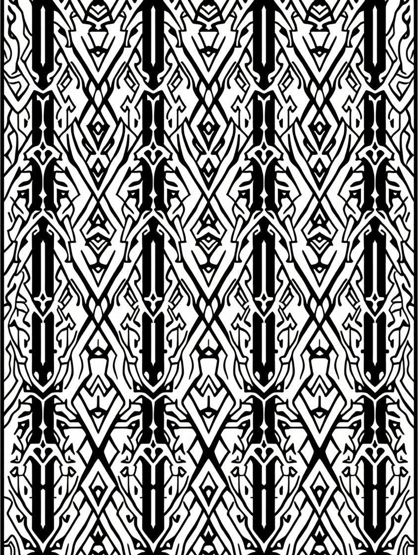 Bold Geometric Art Deco Style Rug