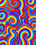 Psychedelic Swirl Pattern Rug