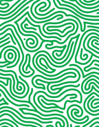 Abstract Green Swirl Organic Pattern Rug