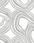 Abstract Grey Swirls Contempo Rug
