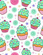 Happy Cupcakes With Star Sprinkles Rug