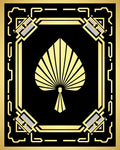 Art Deco Spade Fan Geometric Rug