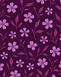 Floral Pattern In Magenta And Purple Rug