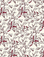 Vibrant Floral Vine Pattern Design Rug