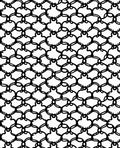 Classic Quatrefoil Black White Pattern Rug
