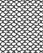 Classic Quatrefoil Black White Pattern Rug