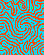 Abstract Swirl Bright Lines Rug