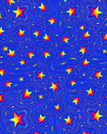 Vibrant Starburst Abstract Pattern Rug