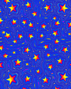 Vibrant Starburst Abstract Pattern Rug