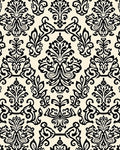 Classic Floral Scroll Design Cream Rug