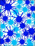 Blue Splash Pattern Design Rug