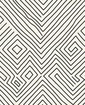 Abstract Geometric Zigzag Design Rug