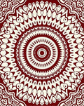 Intricate Mandala Jewel Tone Design Rug