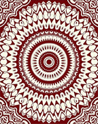 Intricate Mandala Jewel Tone Design Rug