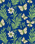 Whimsical Cream Butterfly Garden Rug