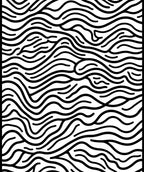 Abstract Wavy Lines Pattern Rug