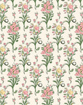 Hand-Drawn Floral Bouquet Pattern Rug