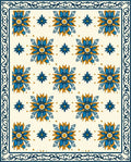 Floral Mid-Century Modern Pattern Rug