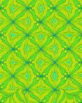 Abstract Psychedelic Floral Pattern Rug