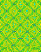 Abstract Psychedelic Floral Pattern Rug