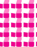 Pink Squared Geometric Pattern Rug