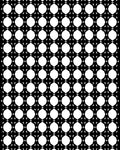 Black White Geometric Lattice Pattern Rug