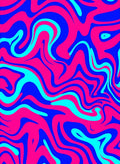 Psychedelic Swirl Magenta Blue Rug